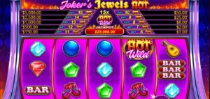 Joker's Jewels slot review gameplay image – 250 spin test