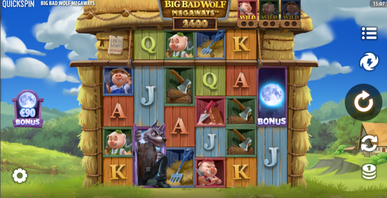 Big Bad Wolf Megaways gameplay image