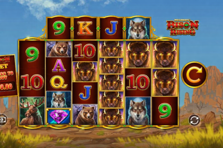 Bison Megaways slot review and gameplay image