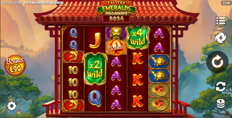 Eastern Emeralds Megaways slot review gameplay image