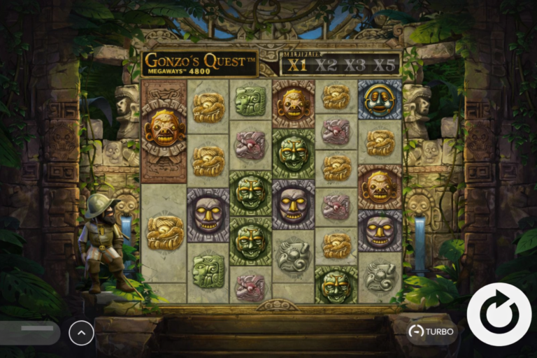 Gonzo's Quest Megaways slot review gameplay image