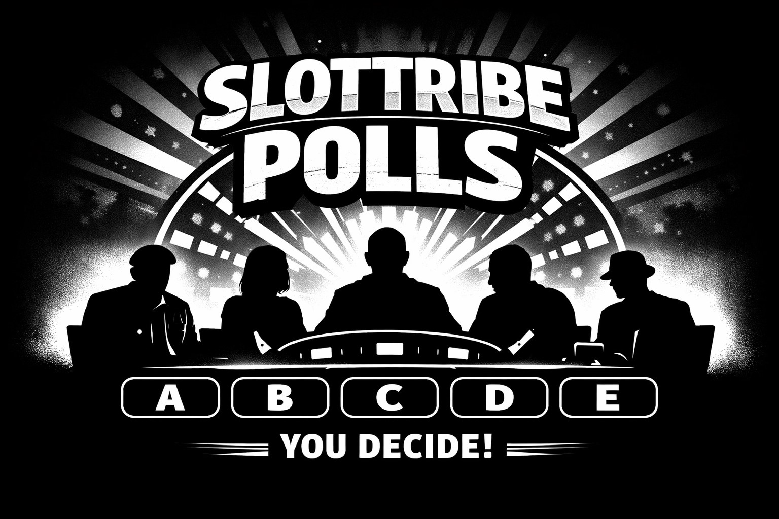 Slot polls image black and white