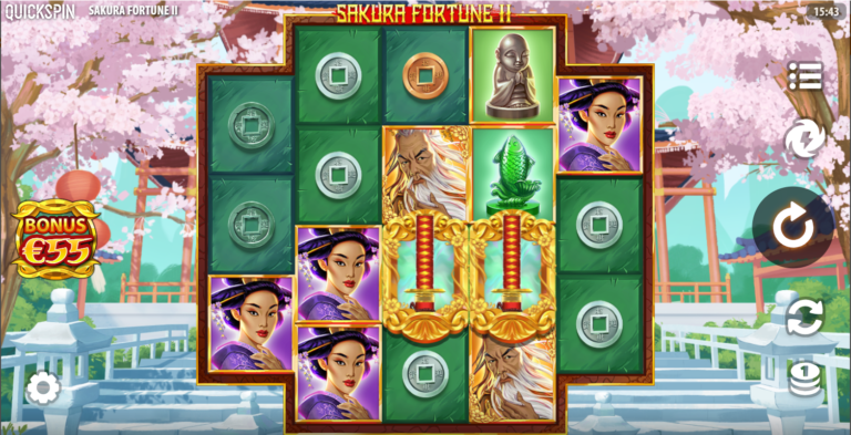 Sakura Fortune II slot review gameplay image