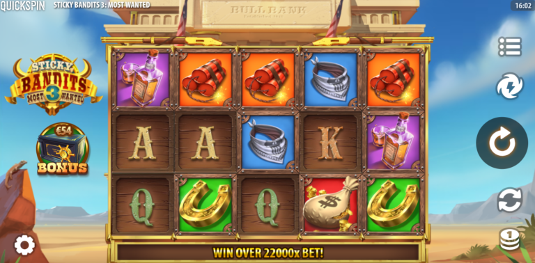 Sticky Bandits 3 Most Wanted slot review gameplay image