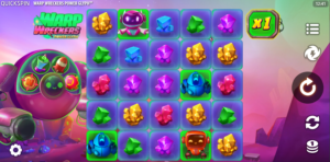 Warp wreckers power glyph slot review gameplay image