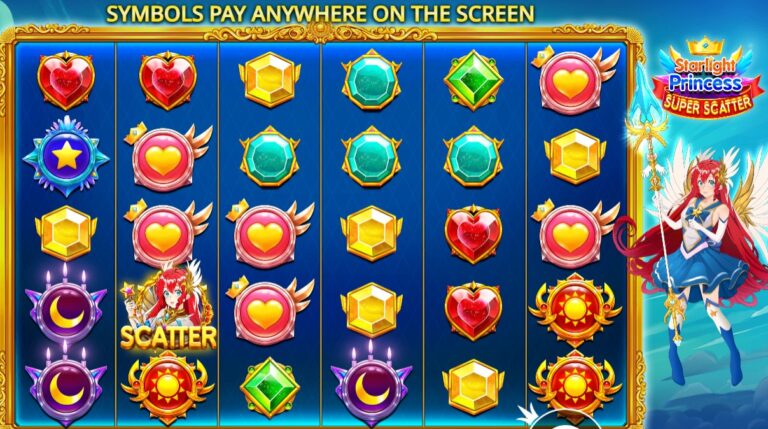 Starlight Princess Super Scatter slot review gameplay image