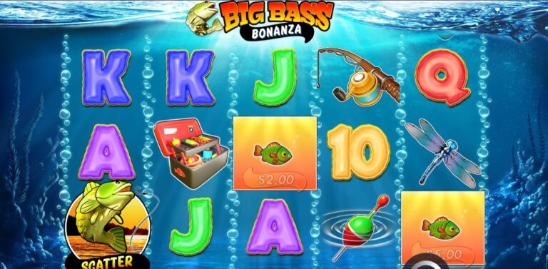 Big Bass Bonanza slot review gameplay image – 250 spin test