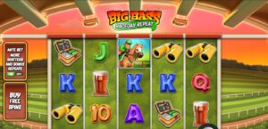 Big Bass Raceday Repeat slot review gameplay image – 250 spin test