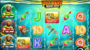 Big Bass Trophy Catch slot review gameplay image – 250 spin test