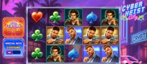 Cyberheist City slot review gameplay image – 250 spin test