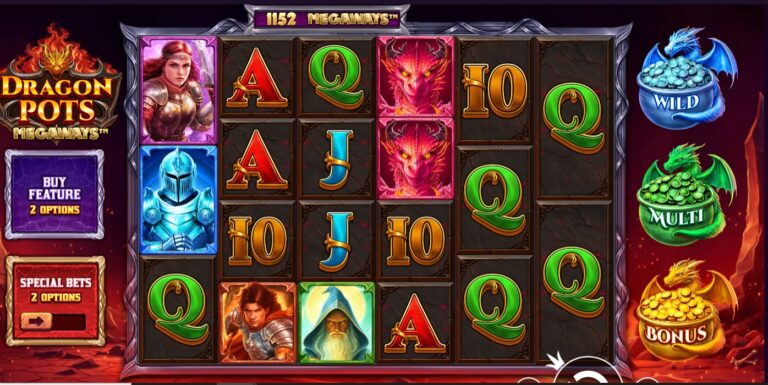 Dragon Pots Megaways slot review gameplay image – 250 spin test