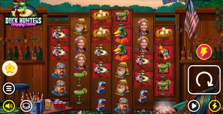 Duck Hunters Happy Hour slot review gameplay image – 250 spin test