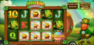 Emerald King - Wheel of Wealth slot review gameplay image – 250 spin test