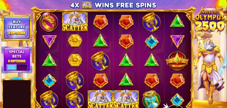 Gates of Olympus 2500 slot review gameplay image – 250 spin test