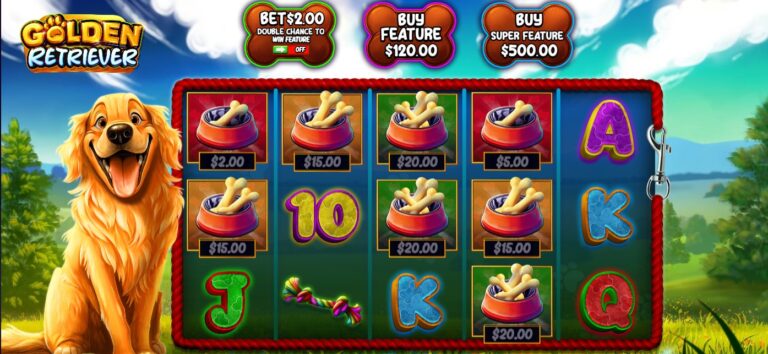 Golden Retriever by Pragmatic play slot review gameplay image 250 spin test