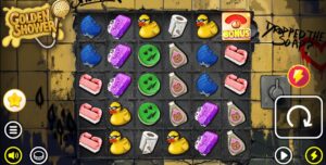 Golden Shower slot review gameplay image – 250 spin test