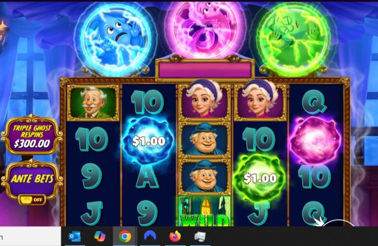 Great Ghosts slot review gameplay image – 250 spin test