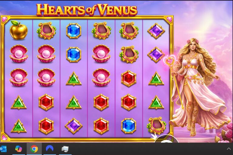 Heart of Venus slot review gameplay image – 250 spin test