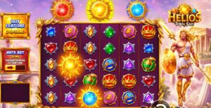 Helios Triple Sun slot review gameplay image – 250 spin test