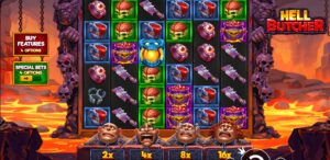 Hell Butcher slot review gameplay image – 250 spin test
