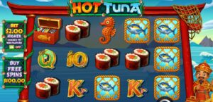 Hot Tuna slot review gameplay image – 250 spin test
