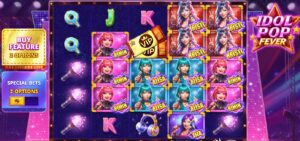Idol Pop Fever slot review gameplay image – 250 spin test