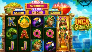Inca Queen slot review gameplay image – 250 spin test