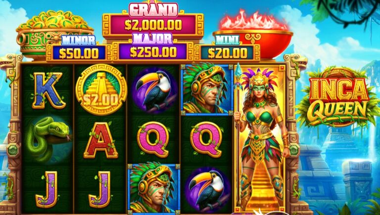 Inca Queen slot review gameplay image – 250 spin test