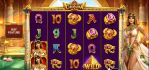 Luxor of Cleopatra slot review gameplay image – 250 spin test