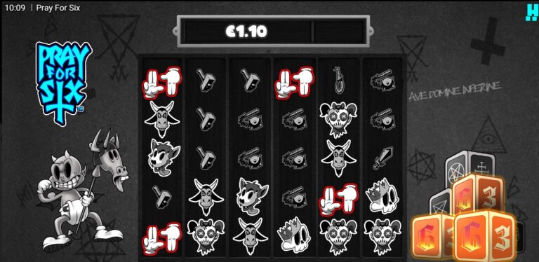 Pray For 6 Hacksaw Gaming slot review gameplay image 250 spin test
