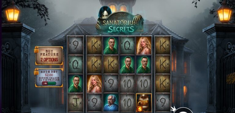 Sanatorium Secrets slot review gameplay image – 250 spin test