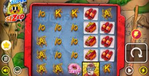Supersized slot review gameplay image – 250 spin test