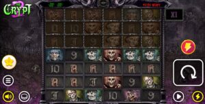 The Crypt 2 slot review gameplay image – 250 spin test