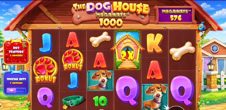 The Dog House Megaways 1000 slot review gameplay image – 250 spin test