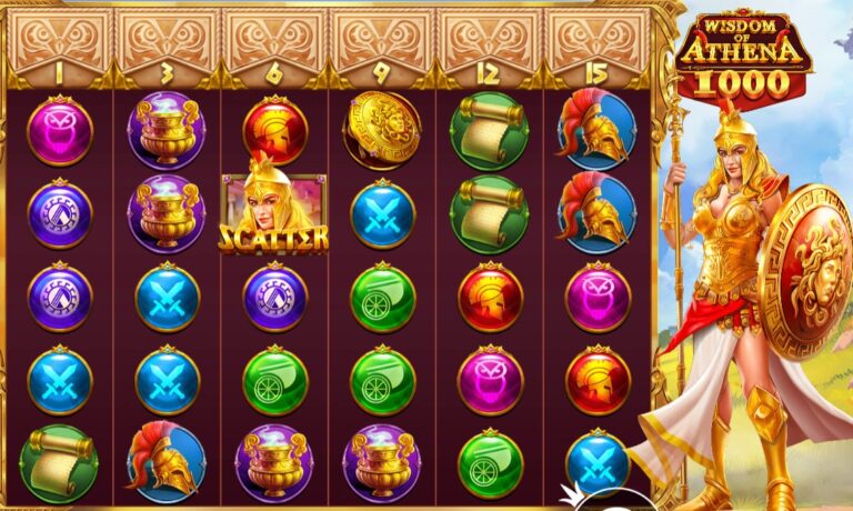Wisdom of Athena 1000 slot review gameplay image – 250 spin test