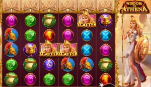 Wisdom of Athena slot review gameplay image – 250 spin test