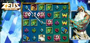 Zeus Ze Second Hacksaw Gaming slot review gameplay image 250 spin test
