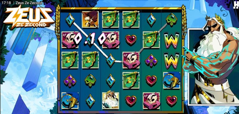 Zeus Ze Second Hacksaw Gaming slot review gameplay image 250 spin test