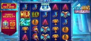 Zeus vs Hades - Gods of War slot review gameplay image – 250 spin test