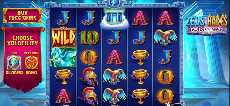 Zeus vs Hades - Gods of War slot review gameplay image – 250 spin test