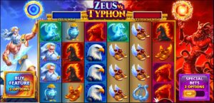 Zeus vs Typhon slot review gameplay image – 250 spin test