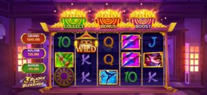 3 Blades & Blessings slot review gameplay image – 250 spin test