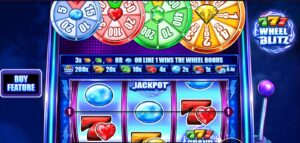 777 Wheel Blitz slot review gameplay image – 250 spin test