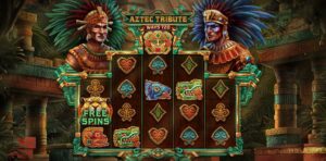 Aztec Tribute slot review gameplay image – 250 spin test