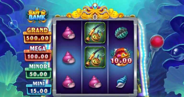 Bait 'n Bank slot review gameplay image – 250 spin test