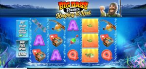 Big Bass Bonanza Keeping it Reel slot review gameplay image – 250 spin test