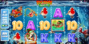Big Bass Christmas Frozen Lake slot review gameplay image – 250 spin test