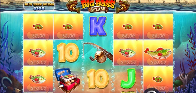 Big Bass Splash slot review gameplay image – 250 spin test