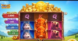 Bison Fortune Coins slot review gameplay image – 250 spin test