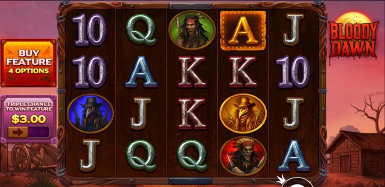 Bloody Dawn slot review gameplay image – 250 spin test